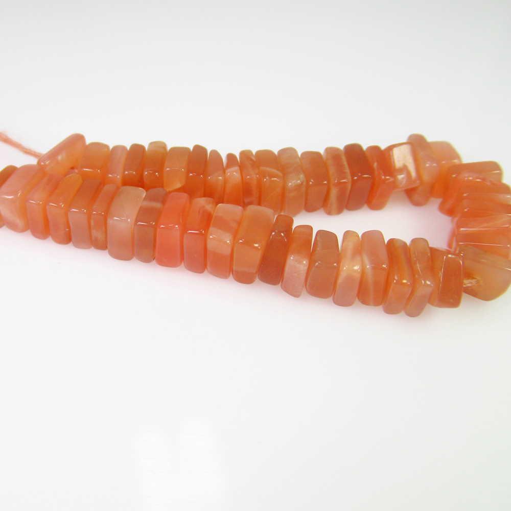 26.00 Ct Genuine 53 Drilled Moonstone Square Beads: No Reserve! Title: 26.00 Ct Genuine 53 Drilled Moonstone Square Beads Stone Clarity: Semi-Transparent Gemstone: Natural Moonstone Beads Carat Weights: 26.00 Size/Dimensions: 4.8x1.7 to 5.8x2.0 mm / 53