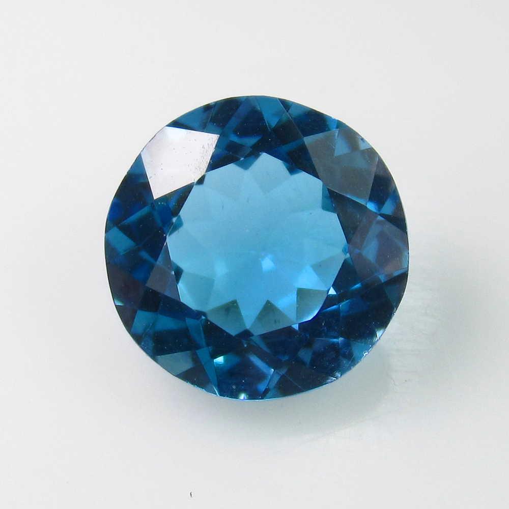 4.09 Ct Genuine Blue Topaz Round Cut (1 of 3)