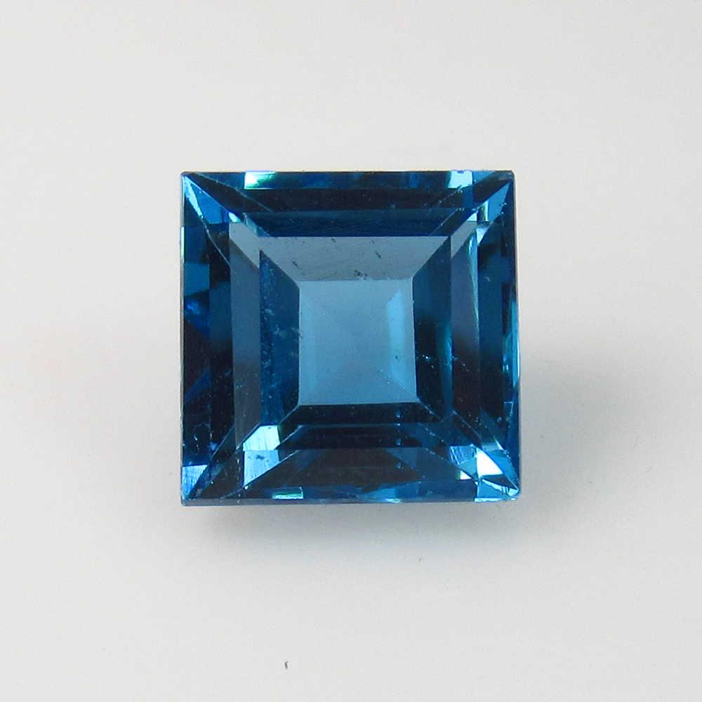 3.14 Ct Genuine Blue Topaz Square Cut (1 of 2)