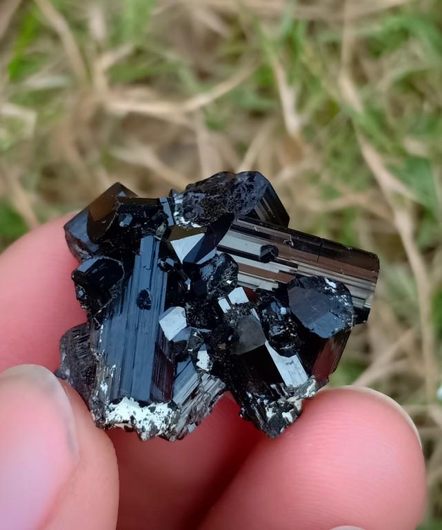 11 Gram Beautiful Natural Black Tourmaline Specimen: No Reserve! Title: 11 Gram Beautiful Natural Black Tourmaline Specimen Treatment: Natural Gemstone: Gemstone: Black Tourmaline Weight: 11 Gram Size/Dimensions: 23x20x17 mm Origin: Pakistan Shipping: