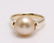 14 kt. Yellow Gold - 10x11mm Golden South Sea Pearl - - 7