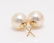 18 kt. Yellow Gold - 8.5x9mm Akoya Pearls - Earrings - 5