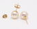 18 kt. Yellow Gold - 8.5x9mm Akoya Pearls - Earrings - 6