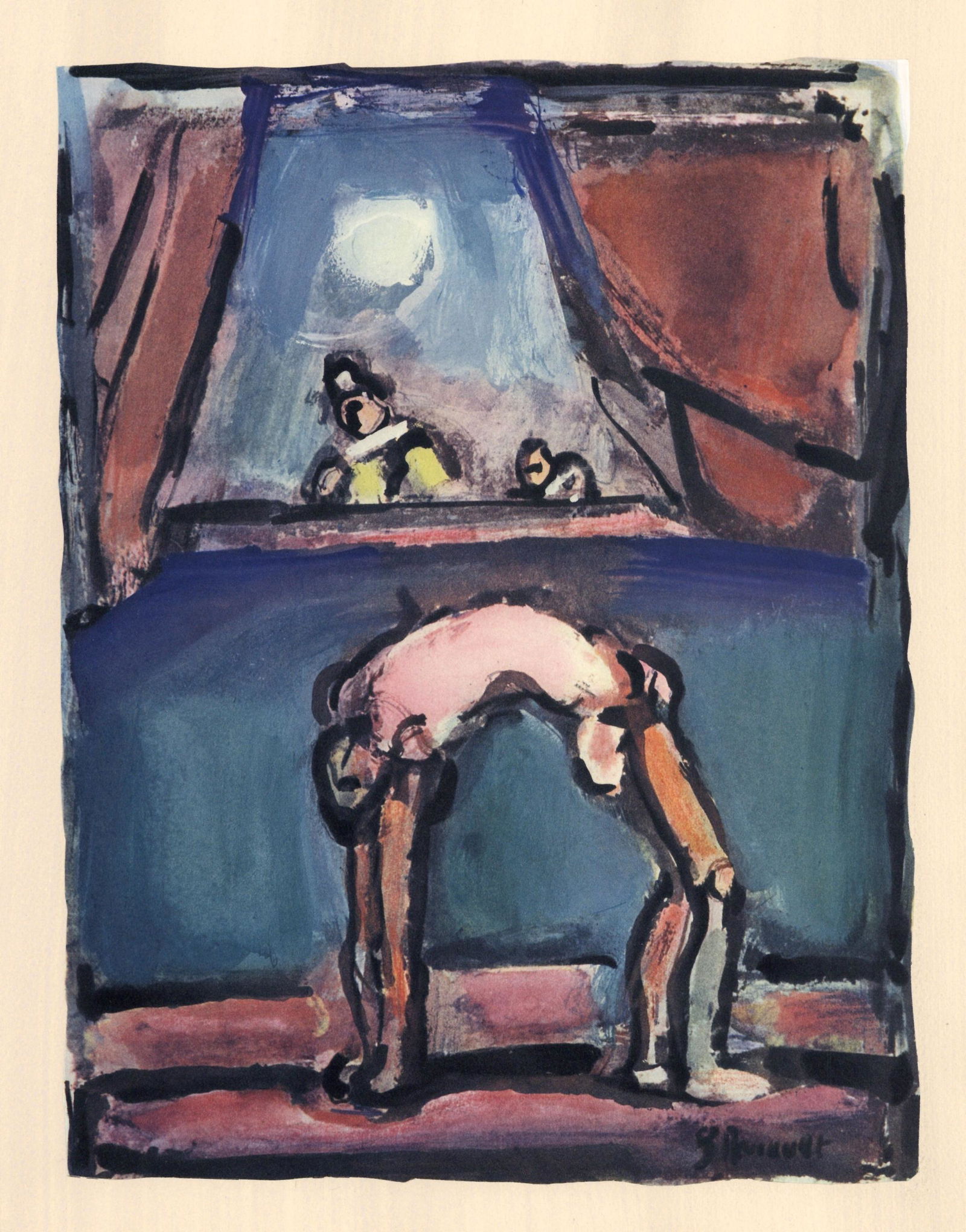Georges Rouault lithograph "Acrobate" | Divertissement (1 of 1)