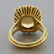 Estate Imperial Topaz Diamond Gold Ring - 4
