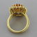 Estate Imperial Topaz Diamond Gold Ring - 5