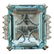 Large Aquamarine Diamond Gold Cocktail Ring