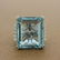Large Aquamarine Diamond Gold Cocktail Ring - 2