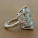 Large Aquamarine Diamond Gold Cocktail Ring - 4