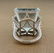 Large Aquamarine Diamond Gold Cocktail Ring - 5