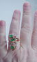 Colombian Emerald Diamond Ring Apco 14K Rose Pink Gold - 4