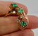 Colombian Emerald Diamond Ring Apco 14K Rose Pink Gold - 9