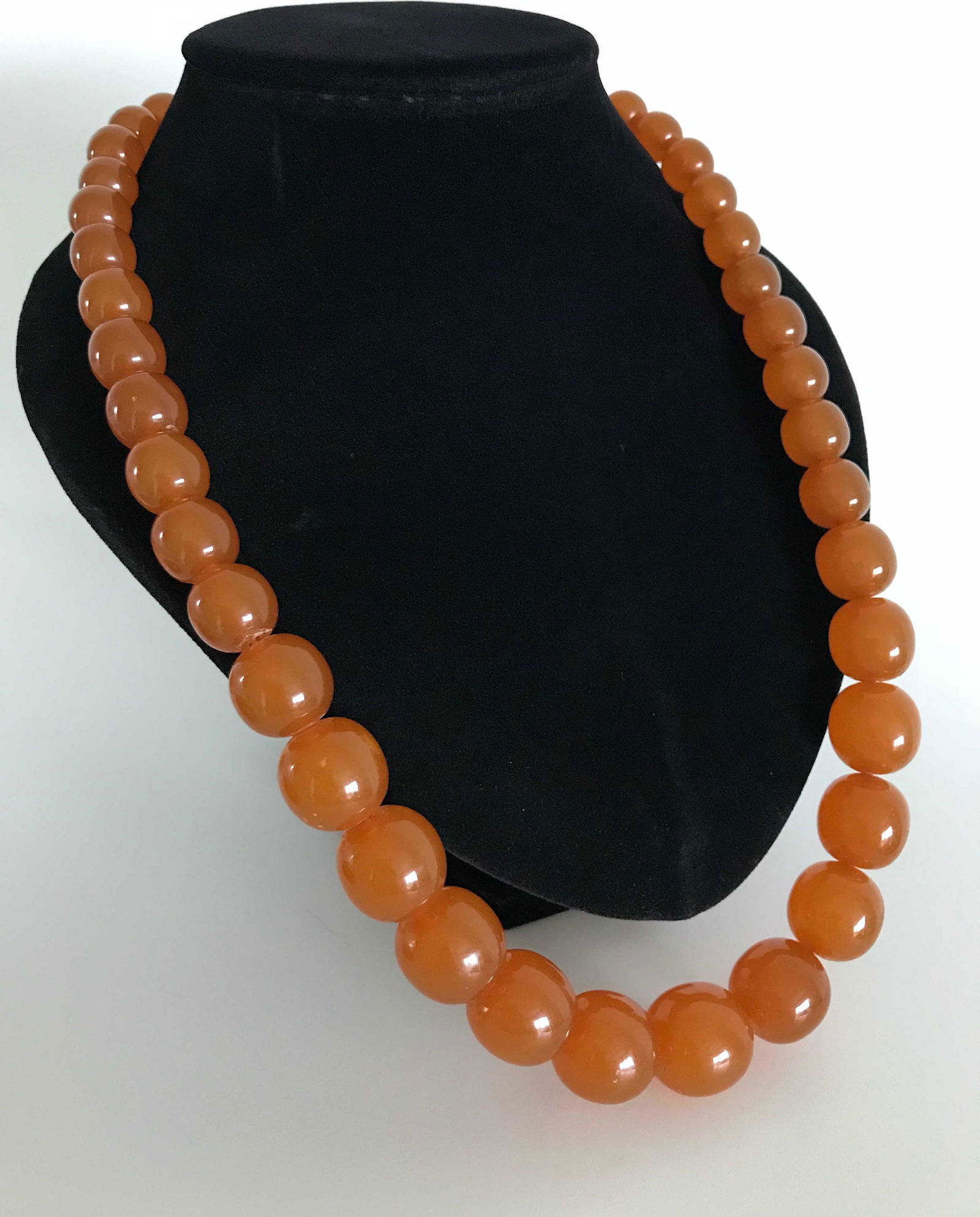 Antique Amber Necklace made from Round Amber beads (1 of 10)