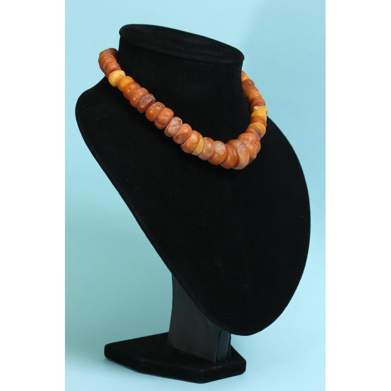 51 g. Vintage 100% natural Baltic amber necklace, raw (1 of 17)