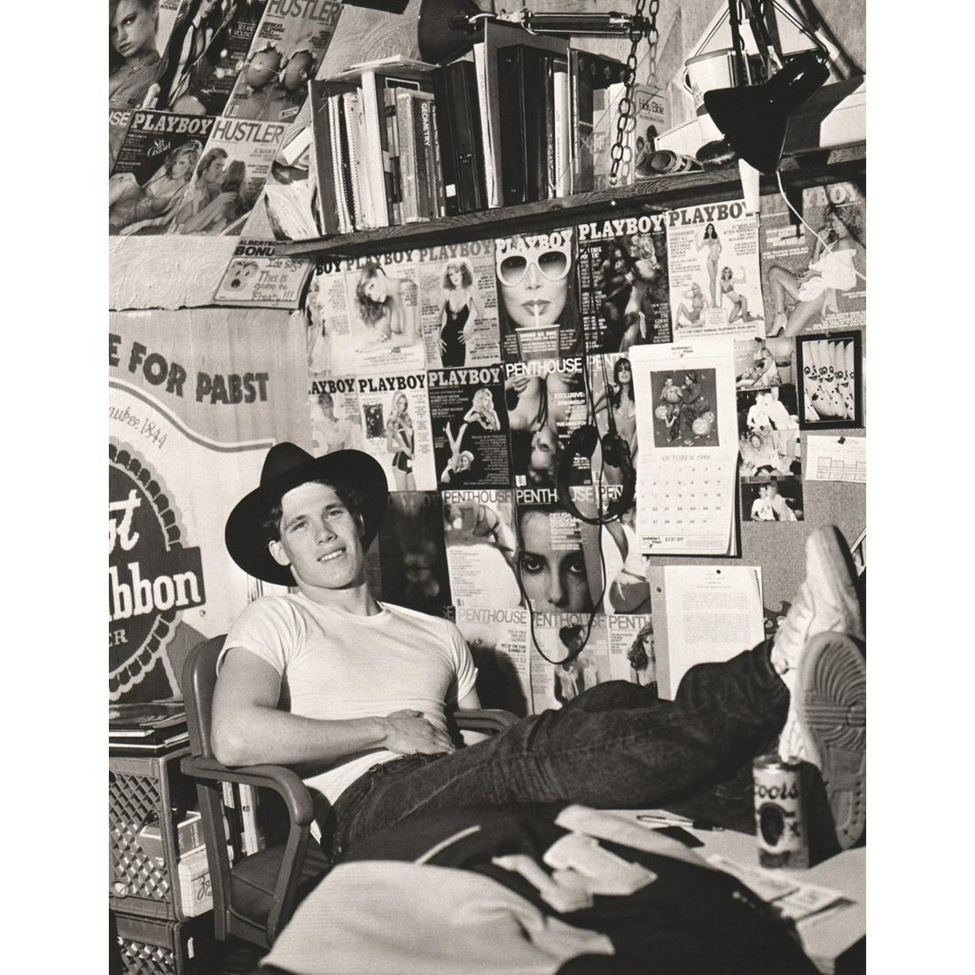 BRUCE WEBER - Bob Alley, Football Player: Artist: BRUCE WEBER Print Title: Bob Alley, Football Player, Bozeman Montana 1986 Medium: Sheet-fed Gravure Printing Date: 1980's Printed in Spain Image Size approx: 11 X 8.5 inches Bruce Weber is an