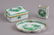 Herend Indian Basket Green Smoking Set, 3 Pieces