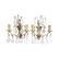 French Vintange Bronze wall sconces with 4 lace