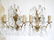 French Vintange Bronze wall sconces with 4 lace - 5