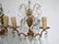 French Vintange Bronze wall sconces with 4 lace - 8