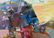 Abstract oil painting Parrot Anatoly Borisovich - 8