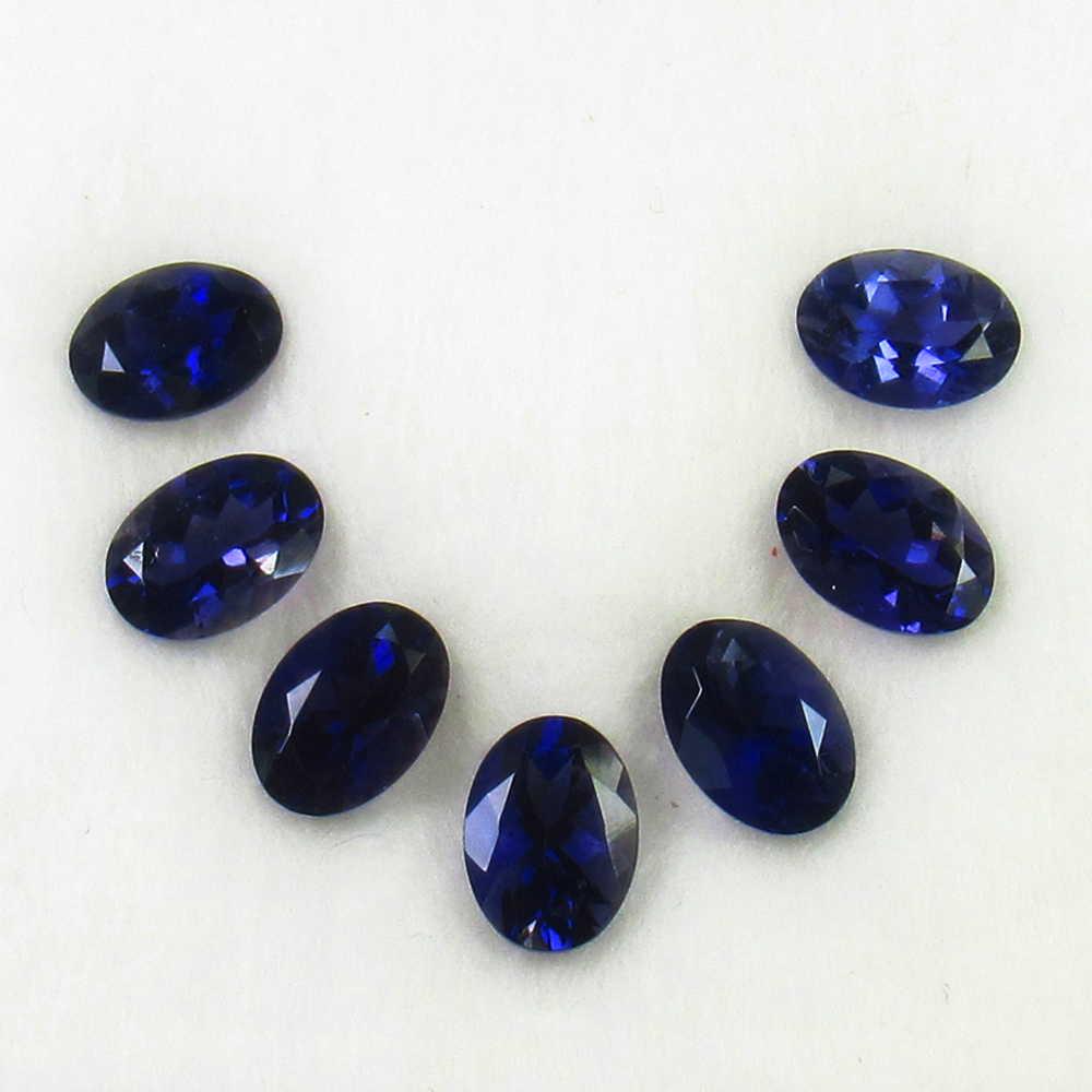 5.19 Ctw Natural 7 Iolite Oval Necklace Set (1 of 6)