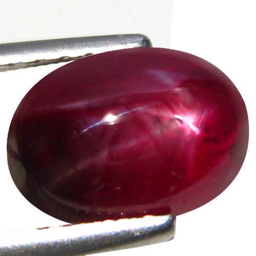 2.01 CTS NATURAL STAR RUBY OVAL SHAPE LOOSE GEMSTONES (1 of 1)
