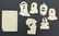 LOT 6, ca.1880s ANTIQUE FIGURAL HAND CUT PAPER CUT-OUTs