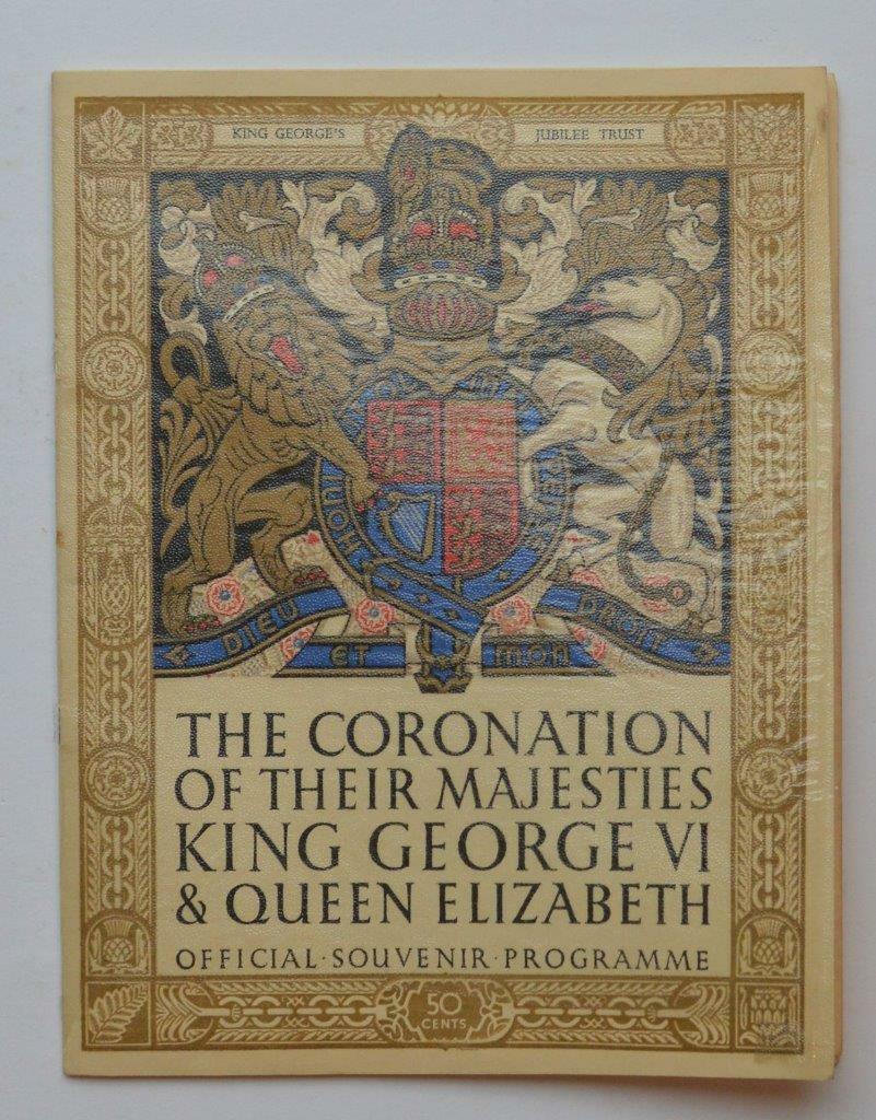 1937 OFFICIAL SOUVENIR PROGRAM ROYAL CORONATION KING (1 of 5)