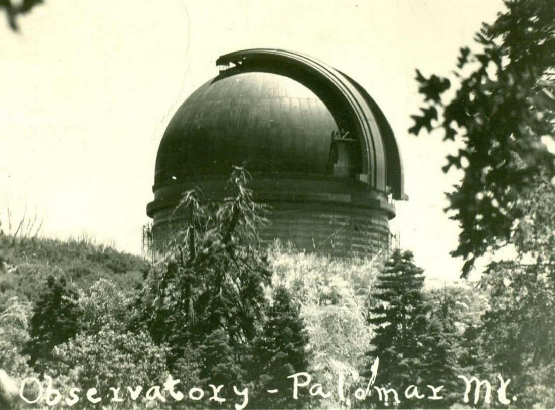 1938 PALOMAR MOUNTAIN OBSERVATORY California CALTECH (1 of 3)