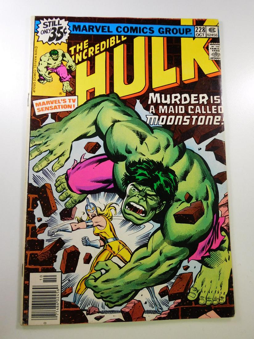 Incredible Hulk #228 1st appearance of Moonstone: No Reserve! Incredible Hulk #228 1st appearance of Moonstone Shipping: Domestic: Flat-rate of $9.99 to anywhere within the contiguous U.S. International: Foreign shipping rates are determined by desti
