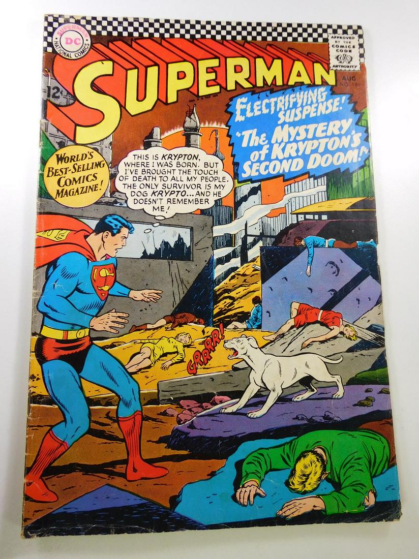 Superman #189: No Reserve! Superman #189 Shipping: Domestic: Flat-rate of $9.99 to anywhere within the contiguous U.S. International: Foreign shipping rates are determined by destination. Combined shipping: Please a