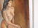 French Nude Oil Portrait of a Brunette Women - 5