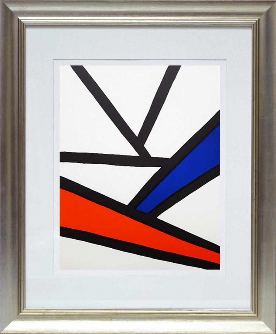 Alexander Calder Lithograph, Untitled DM51173: Artist: Alexander Calder Country: USA Title: Untitled DM 51173 Medium: Original Lithograph unsigned not numbered Paper Size: 15 x 11 inch Publisher: Maeght 1963, France Condition: Fine - Pristine COA: