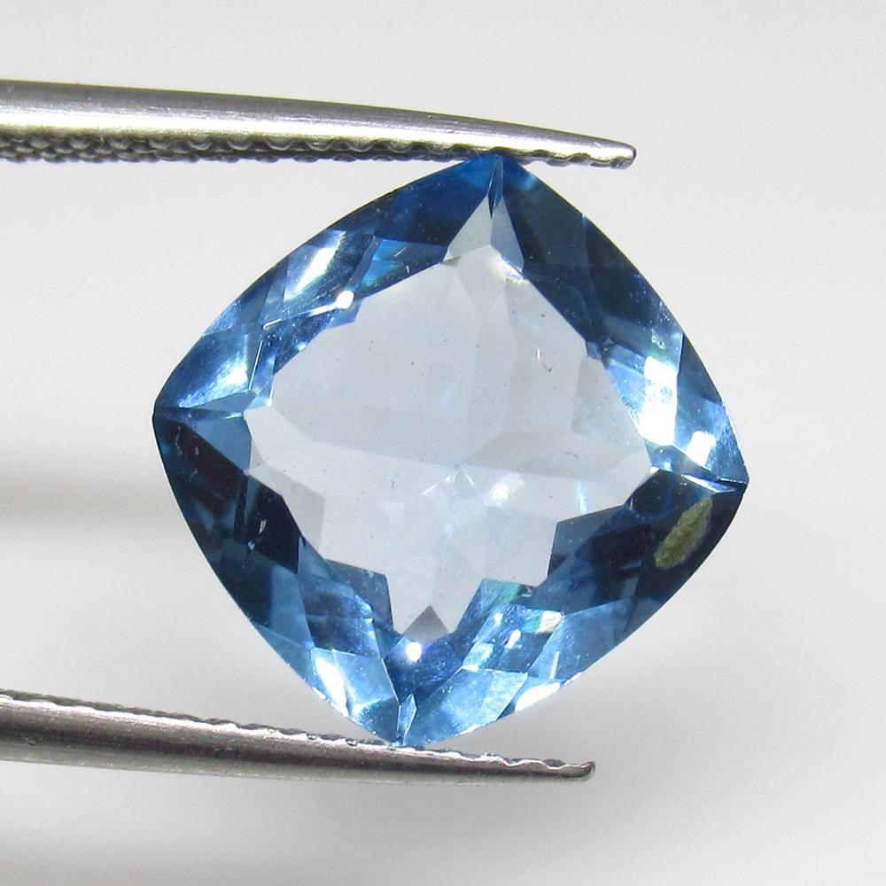 5.41 Ct Genuine Blue Topaz Cushion Cut (1 of 2)