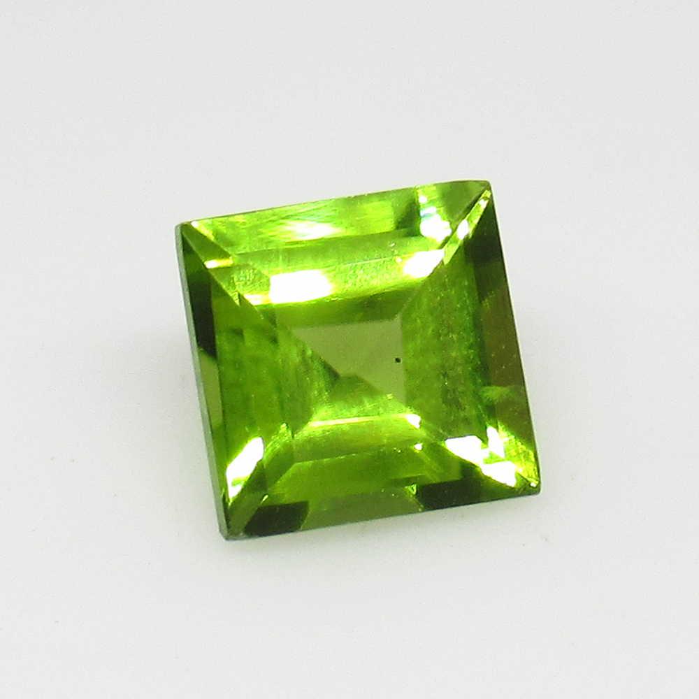 1.79 Ctw Natural Pakistan Peridot Square Cut: No Reserve! Title: 1.79 Ctw Natural Pakistan Peridot Square Cut Stone Clarity: VVS Gemstone: Peridot Carat Weights: 1.79 Size/Dimensions: 7.00 x 7.00 x 4.40 mm Top Class Luster / Excellent Square Cut 