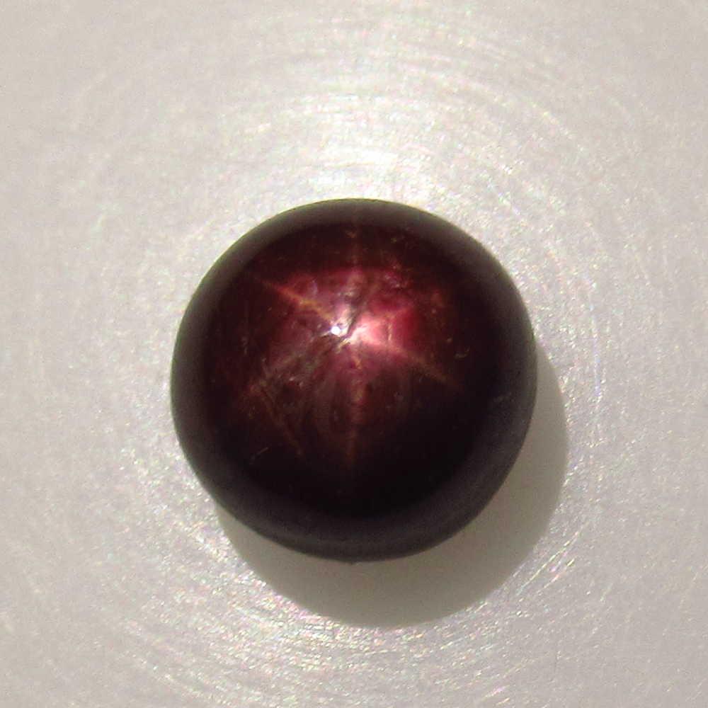 1.80 Ctw Natural Six Line Star Ruby Round Cab (1 of 2)