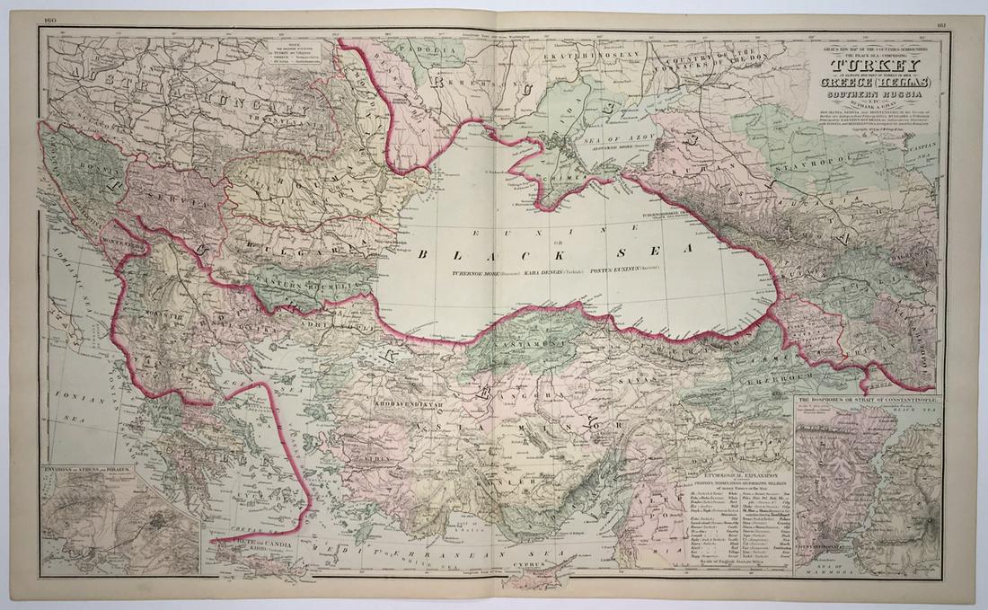 Gray's New Map of the Countries Surrounding the Black (1 of 3)