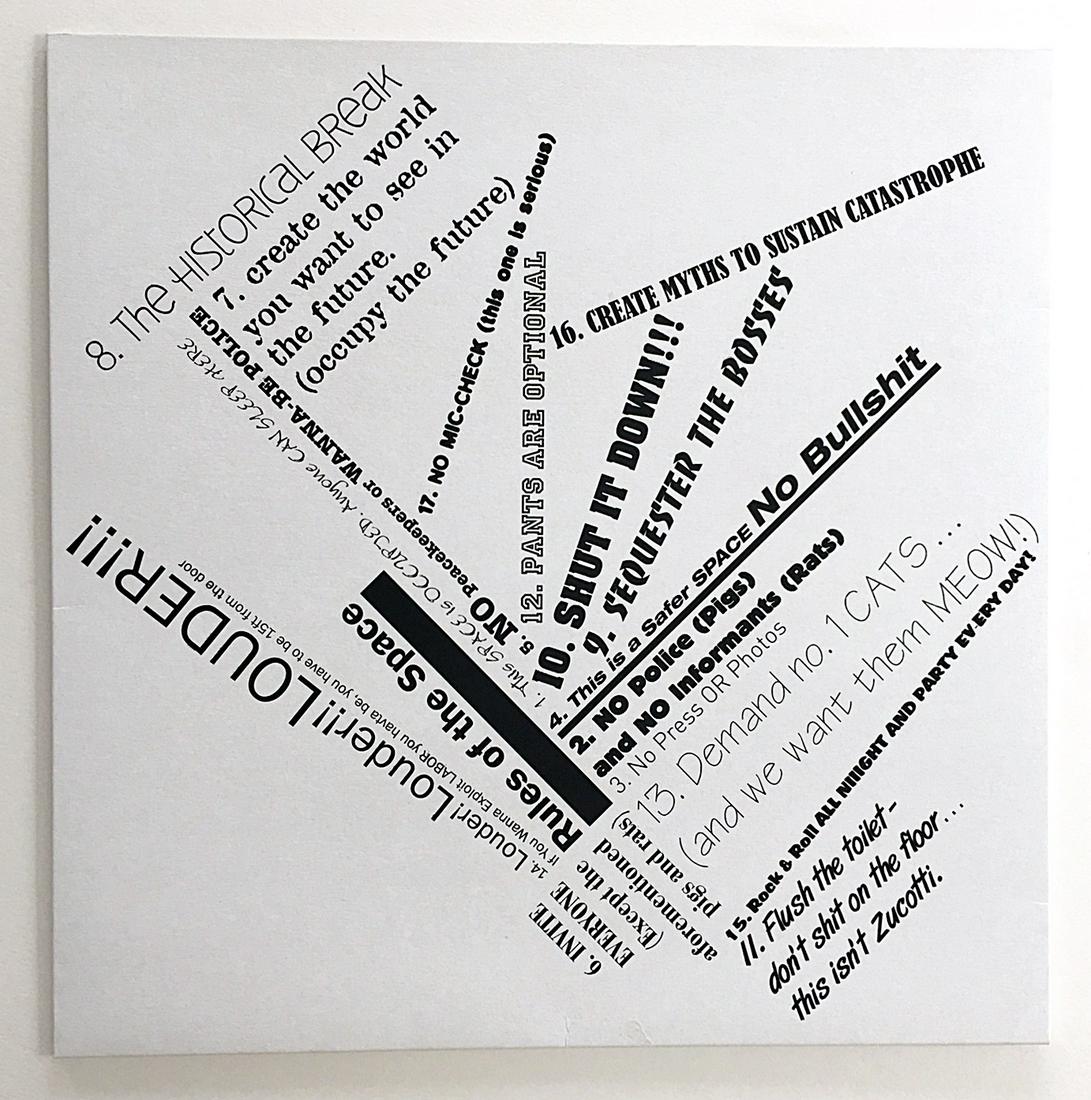 Angela Bulloch: Rules of the Space, 2012: Artist: Angela Bulloch Title: Rules of the Space, 2012 Medium: Silkscreen print on record sleeve Dimensions: 12 3/8" x 12 3/8" Signed and numbered Reserve: $300.00 Shipping: Domestic: Flat-rate of $1