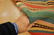 C 1930s ANTIQUE PALACE SIZE CAUCASIAN KILIM 4'8" x 4' - 8