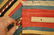 C 1930s ANTIQUE PALACE SIZE CAUCASIAN KILIM 4'8" x 4' - 9