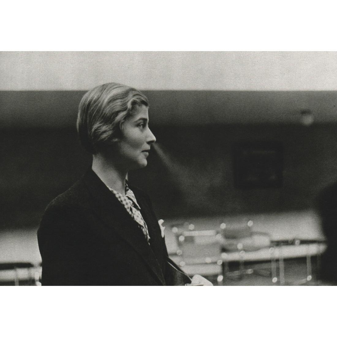 ERICH SALOMON - Louise Haakmann: Artist: ERICH SALOMON Print Title: Louise Haakmann, Press Correspondent 1936 Medium: Sheet-fed Gravure Printing Date: 1980's Printed in France Image Size: 5 x 7.25 inches Erich Salomon (1886-1944) was