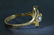 Signed Brutalist Retro 14 Karat Yellow Gold Pearl Ring - 4