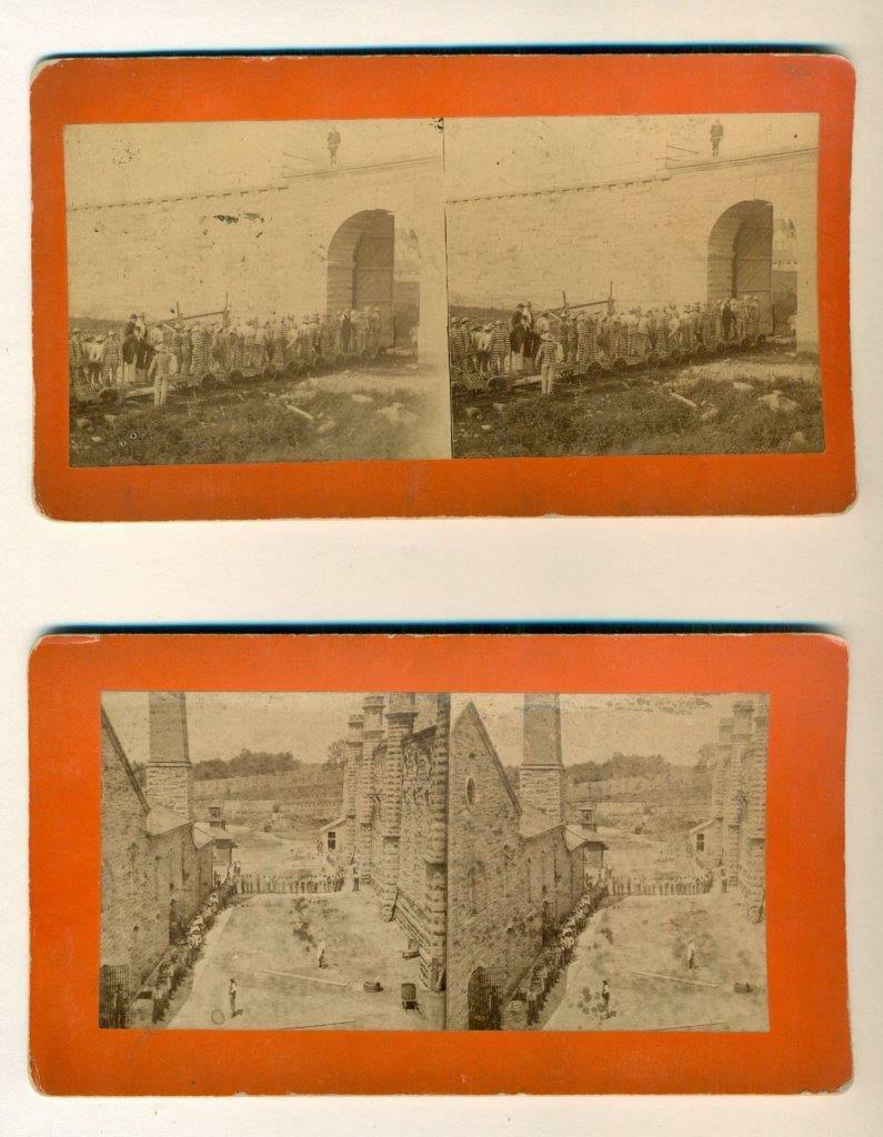 LOT of 2, IOWA c1880 ANAMOSA STATE PENITENTIARY PRISON (1 of 5)