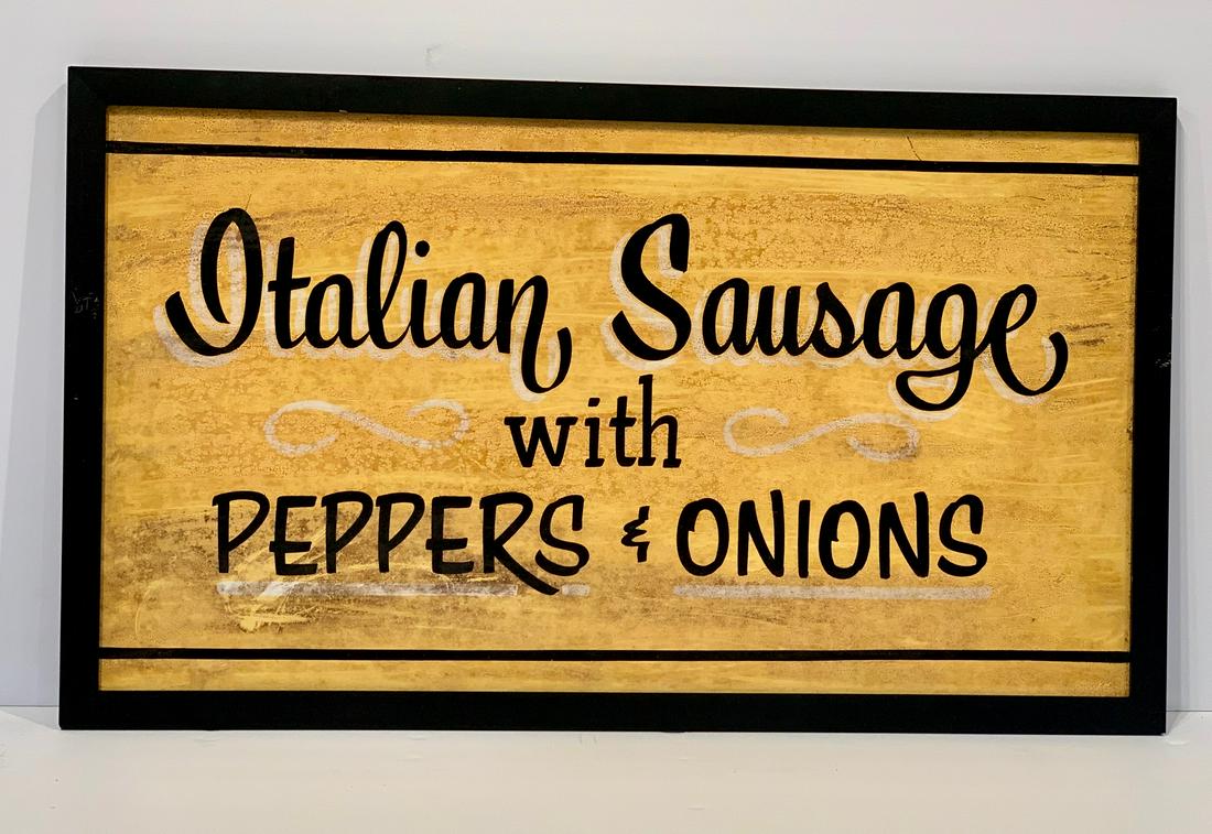 Mid-century Diner sign, ITALIAN SAUSAGE (1 of 5)