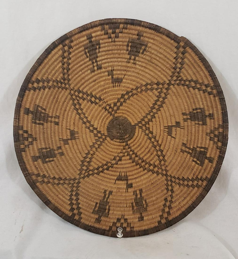 Fine Apache Basket With Human And Dog Figures Ca 1920's (1 of 6)