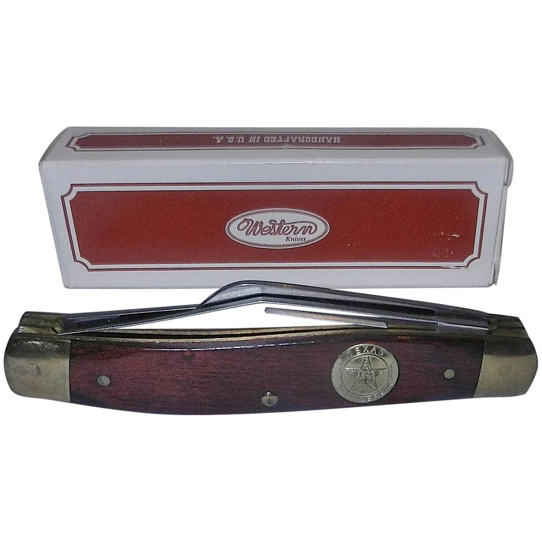 Vintage Western Texas Ranger 3 Blade Knife by Camillus (1 of 9)