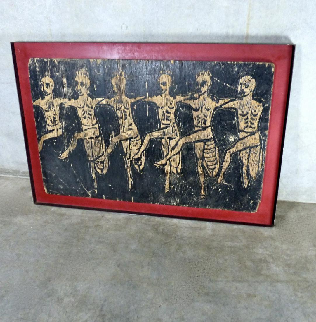 1930s Folk Art/Outsider Art in Floating Frame (1 of 6)