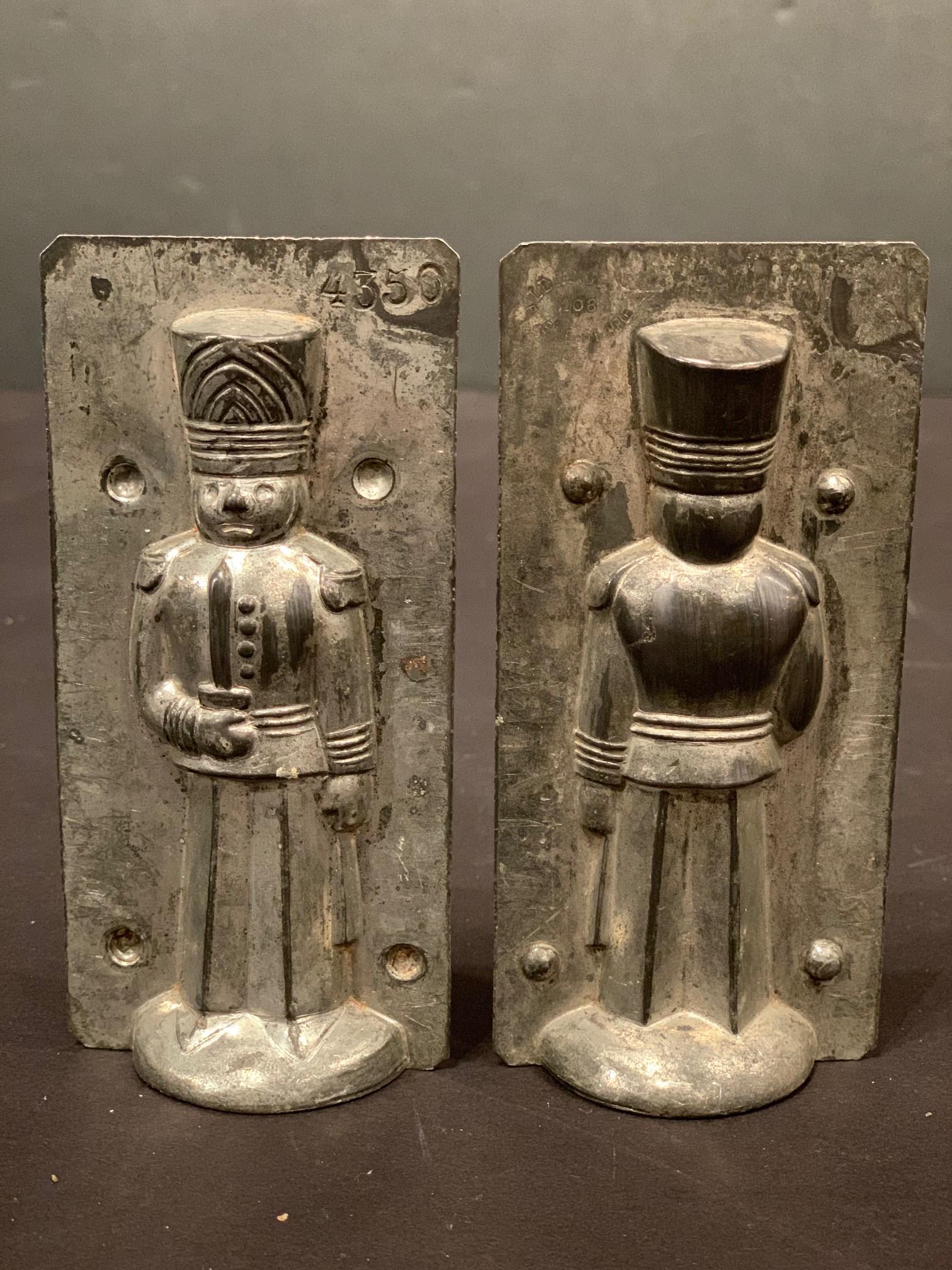 Soldier 2-piece Chocolate Mold, early 20thc (1 of 3)