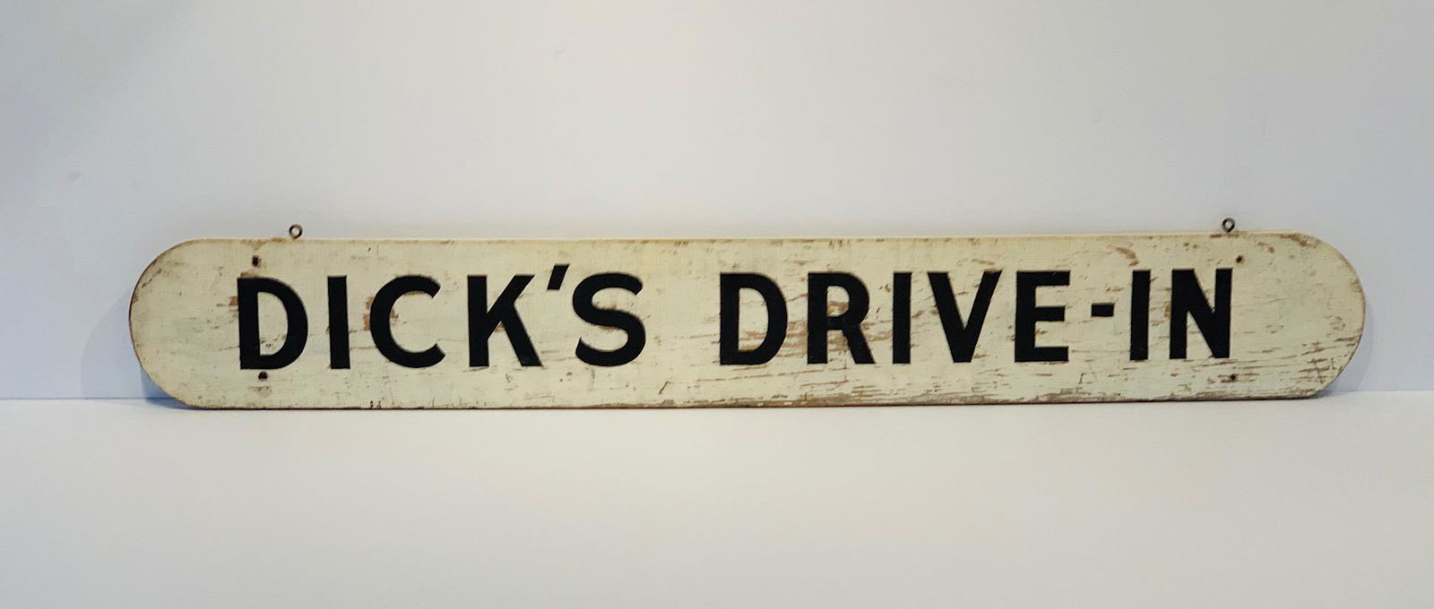 DICK’S DRIVE-IN early 20th c primitive sign, New York (1 of 3)