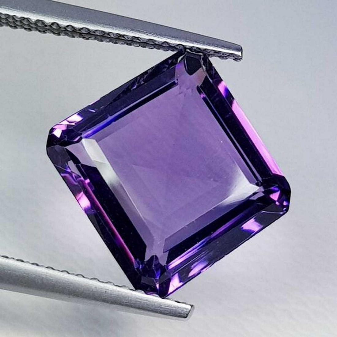 5.90 ct Natural Amethyst Square Cut (1 of 6)